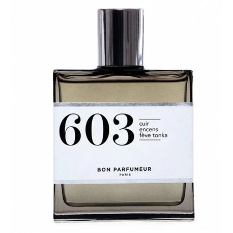 L'Eau de parfum 603 au cuir, à l'encens et au tonka - Bon Parfumeur