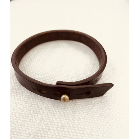 Bracelet Cuir Chocolat - Le Sellier