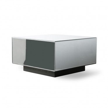 Table basse "Block" en verre transparent 60*60*H.35 cm - HK Living