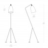 Lampadaire Gräshoppa Grasshopper - Greta Grossman (Plusieurs coloris disponibles) - Gubi