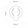 Applique / Liseuse orientable"Enna" coloris blanc mat - Astro