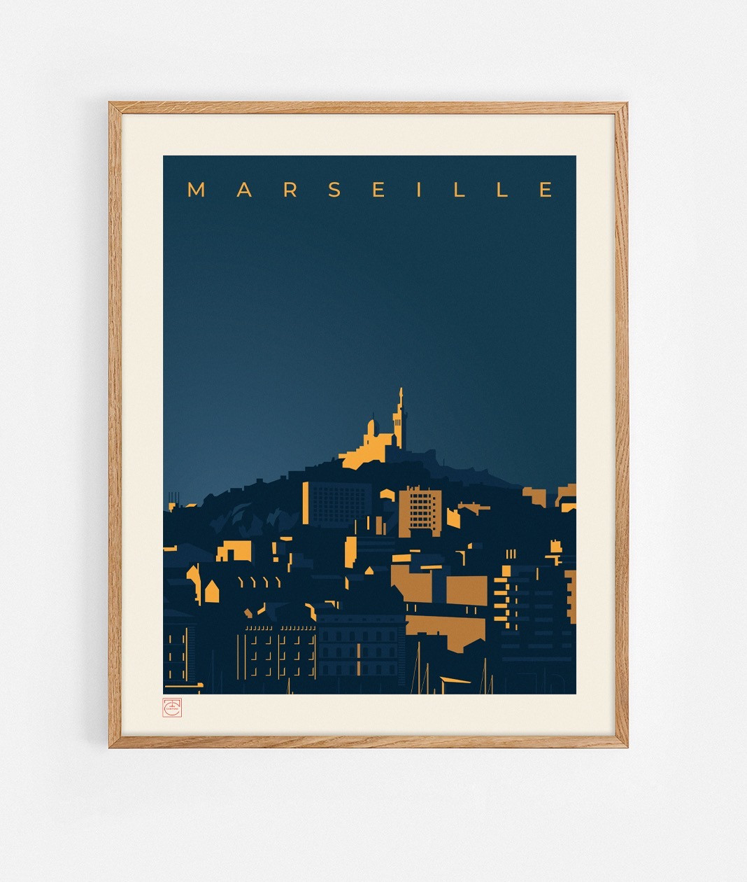 Affiche MARSEILLE 40*50cm - Thomas Cantoni
