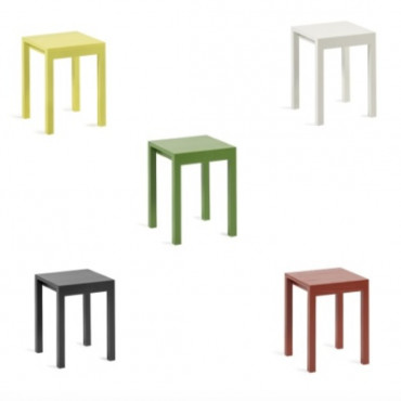 Tabouret en frêne "Silent" L.35*l.35*H.45 cm (Plusieurs coloris disponibles) - Valerie Objects