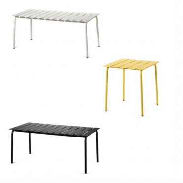 Table Outdoor "Aligned" en aluminium (Plusieurs dimensions et coloris disponibles) - Valerie Objects