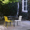 Chaise sans accoudoir Outdoor "Aligned" en aluminium (Plusieurs coloris disponibles) - Valerie Objects
