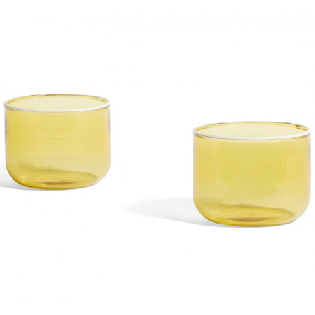 Lot de 2 verres "Tint" light yellow - Hay