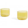 Lot de 2 verres "Tint" light yellow - Hay