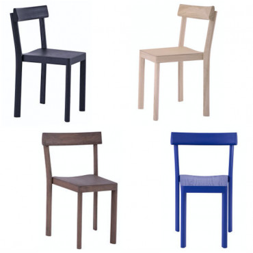 Chaise "Galta" en frêne, chêne ou noyer (Plusieurs coloris disponibles) - Kann Design