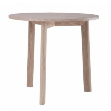 Table tripod "Galta" en frêne ou chêne Ø80 cm (Plusieurs coloris disponibles) - Kann Design