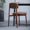 Chaise RESIDENCE Tissu Noir / Pieds noir - Kann Design