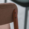 Chaise RESIDENCE Tissu Noir / Pieds noir - Kann Design