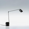 Lampe de table "Daphine" Led intégré 2700K Noir Soft Touch - Lumina