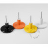Patère en porcelaine Ø6 cm (Plusieurs coloris disponibles) - Zangra