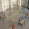 Chaise CH24 "Wishbone chair" IC Color Soft Pewter - Hans Wegner - Carl Hansen