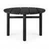 Table basse Outdoor "Quatro" en teck teinté noir (Plusieurs dimensions disponibles) - Ethnicraft