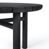 Table basse Outdoor "Quatro" en teck teinté noir (Plusieurs dimensions disponibles) - Ethnicraft