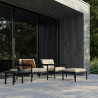 Table basse Outdoor "Quatro" en teck teinté noir (Plusieurs dimensions disponibles) - Ethnicraft