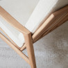 Canapé "Stefan" en chêne et tissu boucle snow (Plusieurs finitions disponibles) - 366 Concept