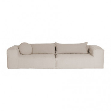 Canapé Slow FAMILY 300cm en lin - Bed and Philosophy