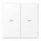 Enjoliveur interrupteur volet roulant en duroplast brillant ou mat LS 990 (Plusieurs coloris disponibles) - Jung