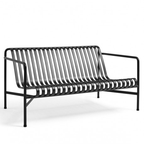 Banc avec dossier L.139 cm Palissade Outdoor (Plusieurs coloris disponibles) - Hay