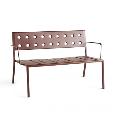 Banc Lounge Outdoor avec ou sans accoudoirs "Balcony" (Plusieurs coloris disponibles) - Hay