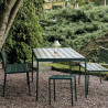 Banc Lounge Outdoor avec ou sans accoudoirs "Balcony" (Plusieurs coloris disponibles) - Hay