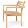 Fauteuil bas outdoor "AH601" en teck - Carl Hansen