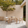 Table outdoor "AH901 / AH902" en teck (Plusieurs dimensions disponibles) - Carl Hansen