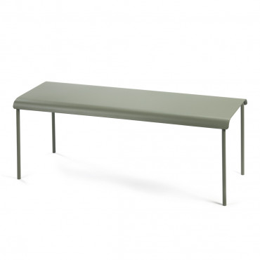 Banc Outdoor August L.120 cm en aluminium - Vincent Van Duysen - Serax