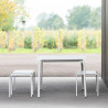Banc Outdoor August L.120 cm en aluminium - Vincent Van Duysen - Serax