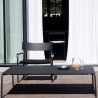 Chaise avec accoudoirs Outdoor August en aluminium - Vincent Van Duysen - Serax