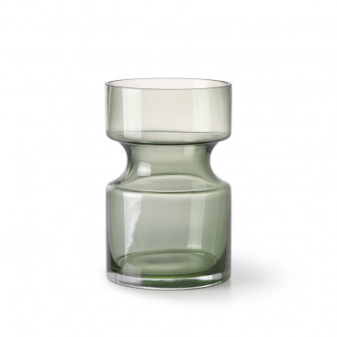 Vase en verre Ø11*H.17 cm vert - HK Living