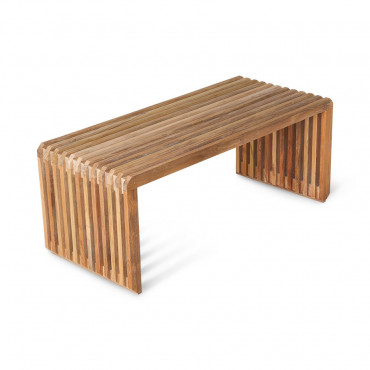 Banc en teck naturel L.96 cm - HK Living