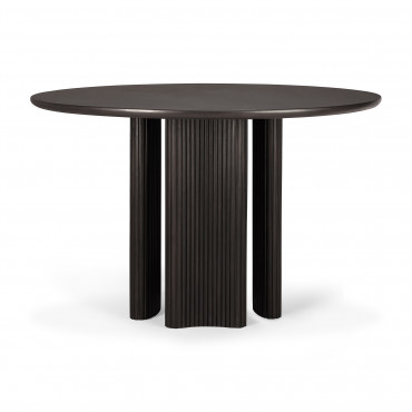 Table ronde Roller Max en acajou brun foncé Ø150 cm - Ethnicraft