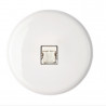 Prise RJ45 CAT.6 "Iris" en porcelaine - Modelec