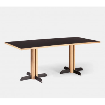 Table rectangulaire en chêne Toucan L.190 cm - Kann Design