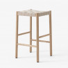 Tabouret Haut Betty TK7 / TK8 assise lin naturel - &Tradition