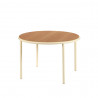 Table ronde Wooden pieds métal plateau bois - Muller Van Severen - Valerie Objects