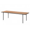 Table rectangulaire Wooden pieds métal plateau bois - Muller Van Severen - Valerie Objects