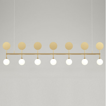 Suspension Row 203 en laiton brossé - Atelier Areti