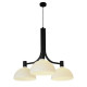 Suspension AS43C Ø120 cm métal noir ou chrome - Nemo lighting