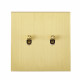 Double Interrupteur Va et Vient / Bouton Poussoir "Confidence" façade aimantée (Plusiers coloris disponibles) - Modelec
