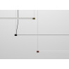 Suspension Miniflux Linea opale L.106 cm - Nemo Lighting
