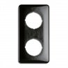 Cache double carré en bakelite  (encastrable) Ref. 173064 - THPG