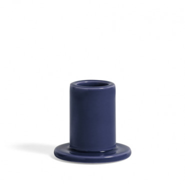 Bougeoir en porcelaine Small midnight blue - Hay