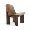 Fauteuil lounge chair Chisel en chêne ou hêtre teinté - Hay