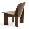 Fauteuil lounge chair Chisel en chêne ou hêtre teinté - Hay