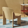 Fauteuil lounge chair Chisel en chêne ou hêtre teinté - Hay