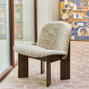 Fauteuil lounge chair Chisel en chêne ou hêtre teinté - Hay